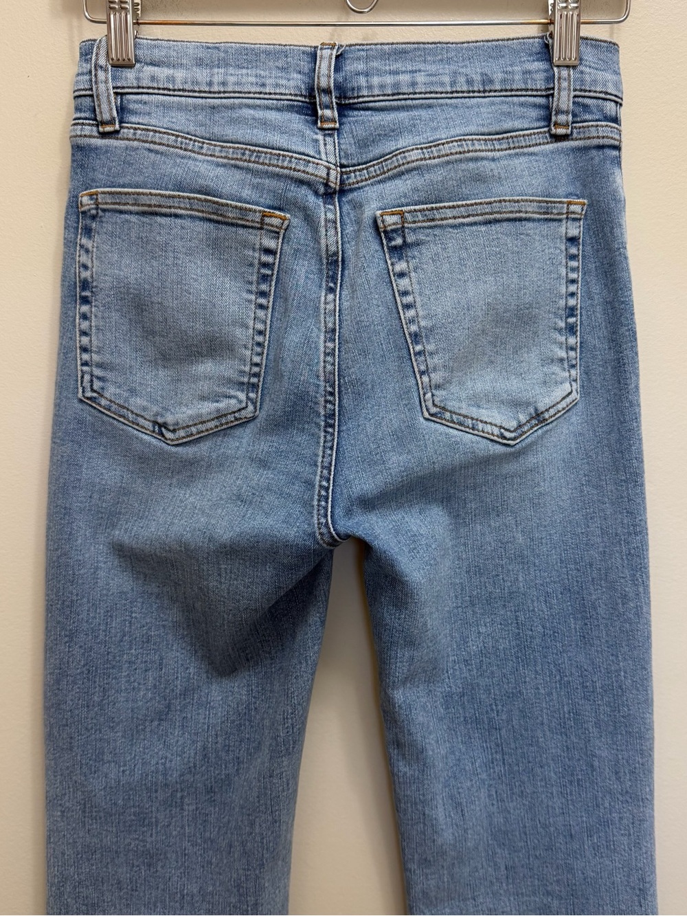 FRAME Icon Flare Denim Jean in Lark Raw After Wash Size 27 - Picture 6 of 11